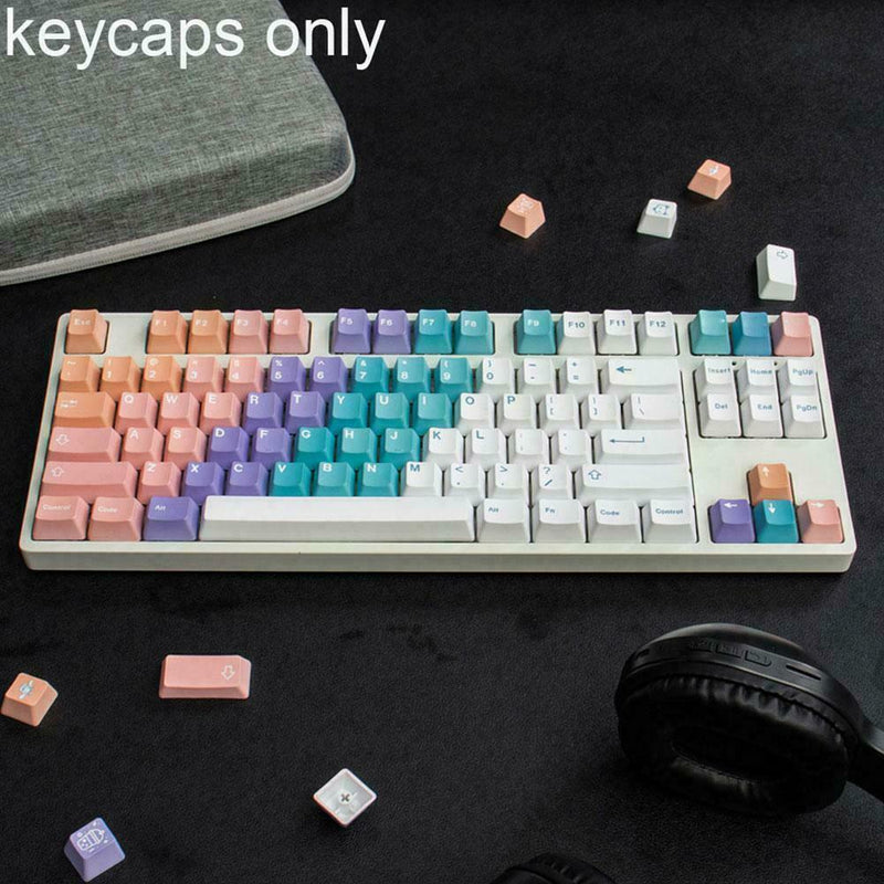 1set Keycaps For GH60/GK61/GK64/84/87/96/104/108/980 Mechanical Keyboards J4A7