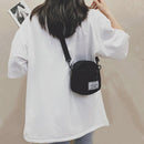 3pcs Women Canvas Patchwork Crossbody Bag Casual Mini Handbags (Black)