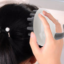 Silicone Shampoo Scalp Massage Brush Portable Hair Washing Comb (White) Newly