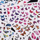 30pcs Nail Stickers Set Big Butterfly Water Transfer Decals Manicure Tools Newly