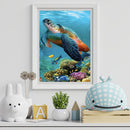 5D DIY Diamond Painting Kits Full Round Drill Turtle Mosaic Wall Picture (B48
