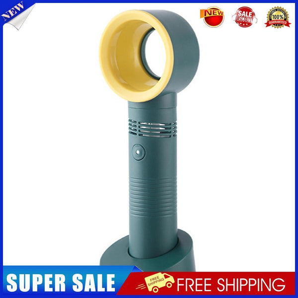 Portable Bladeless Fan Handheld Desktop Summer Travel Mini Cooler (Green)
