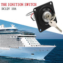 SP4010 DC 12V 10A Ignition Switch +2 Keys with Nylon Plate for Navy Boat
