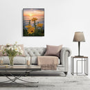 5D DIY Full Drill Diamond Painting Sunset Flowers Embroidery Craft Needlework