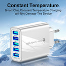 Portable 5 USB Port Mobile Phone Charger Travel Home Smartphone Charging Head