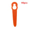 40pcs Grass Trimmer Plastic Blade Lawn Mower Garden Cutting Tool (Orange)