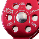Outdoor Bearing Lifting Climbing Fixed Rope Pulley Equipment (Red) Newly