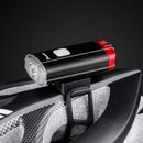 Bike Helmet Light Rechargeable Front Rear Headlight Bicycle Safety Warning Lamp