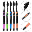 demiawaking 5pcs bamboo toothbrushes soft kids eco-friendly toothbrush