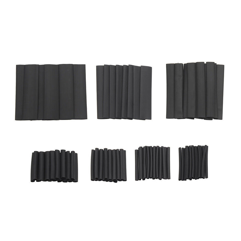Waterproof Heat Shrink Sleeving Tube Assortment Kit 2:1 Black Shrinkage Sheath
