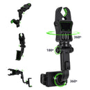 Car Phone Holder Rotating Car Back Seat Rearview Mirror Stand (Green)