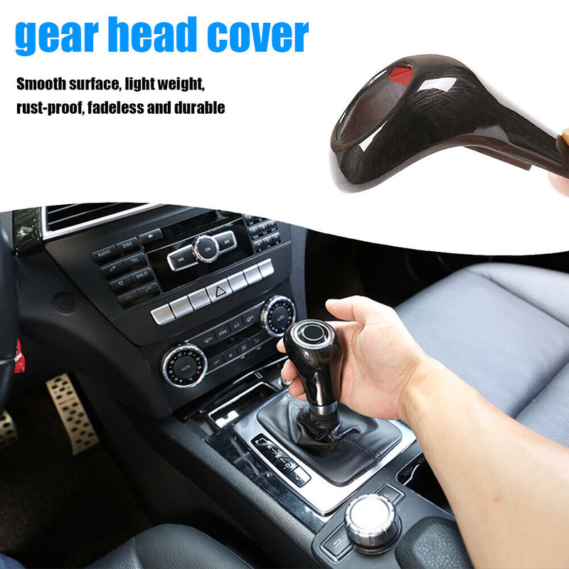 ABS Plastic Car Gear Shift Knob Cover for Mercedes Benz A C E G GLS GLK Class
