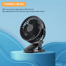 USB Mini Wind Power Clip Fan Portable Office Household Travel Air Conditioner