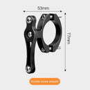 Bike Water Bottle Holder Adapter Double Screws MTB Cup Rack Clip (Black) Newly