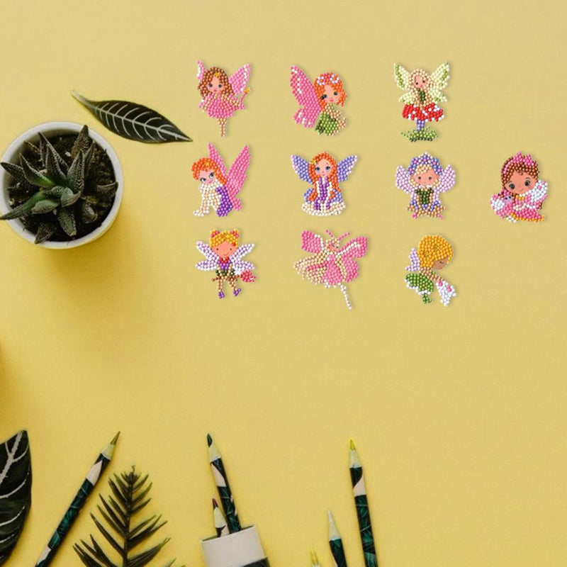 DIY Cartoon Full Drills Round Diamond Painting for Children Cup Book Phone Decor