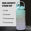 2L Extra Large Water Bottle Motivational Gym Sports Drinking Bottle With Straw