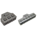6 Ports Wire Connector Distribution LED Terminal Block Cable Splitter (B)