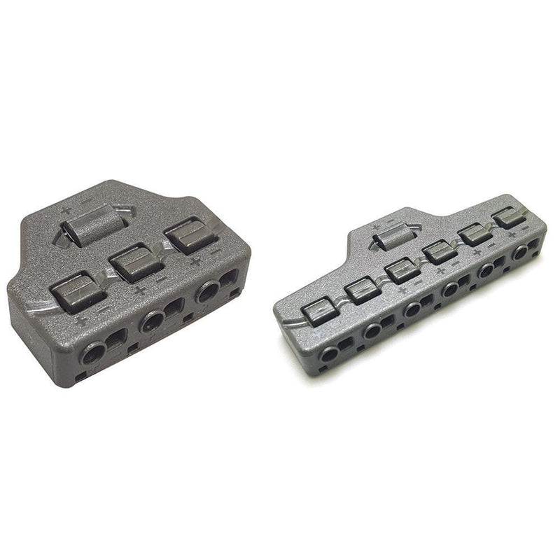 6 Ports Wire Connector Distribution LED Terminal Block Cable Splitter (B)