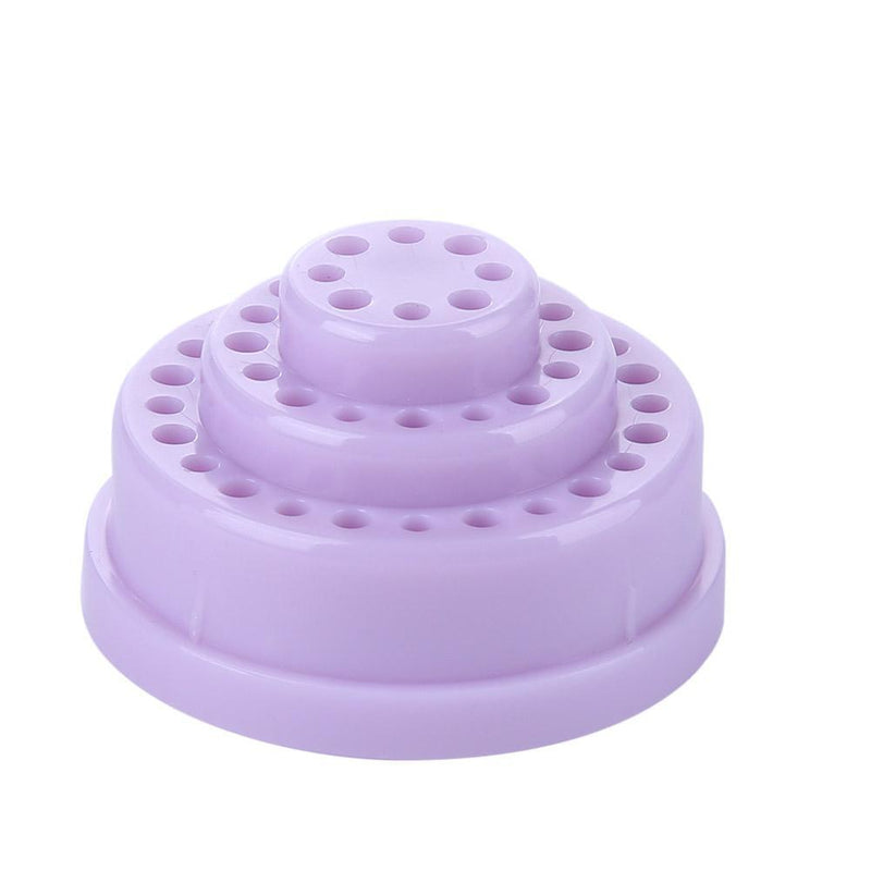 48 Holes Storage Box Nail Drill Bit Holder Display Standing Container Manicure T