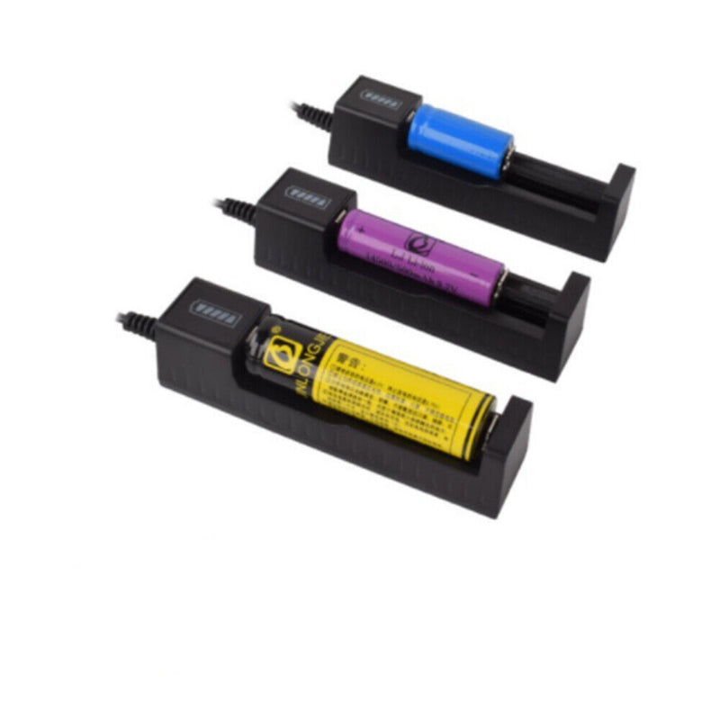 1 slot Battery USB Charger for Rechargeable Batteries Li-ion 18650 26650 14500