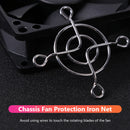 5pcs PC Case Fan Grills Computer Cooling Fan Finger Guard Protector (40mm) Newly