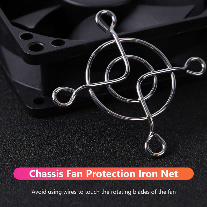 5pcs PC Case Fan Grills Computer Cooling Fan Finger Guard Protector (40mm) Newly