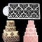 Baking Tool Side Decor Mould Face Pack Flower Border Fondant Hollow Cake D5G1