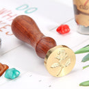 DIY Wax Seal Stamp Rose Pattern Fire Painting for Stamping Envelope (C) Newly