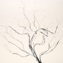 Fire Tree LED Table Lamp Copper Wire Fairy Night Light (108 LED Warm White)