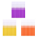 8pcs/Pack I Type Interdental Brushes Dental Cleaning Massage Tool(Purple)