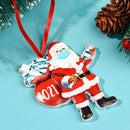 Christmas Ornament Vaccine Pendants Survivor Santa Claus Xmas Tree Hanging
