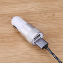 LED 5V Metal Dual USB Car Charger Aluminum Alloy 2.1A Aluminum Alloy