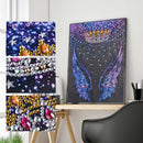 Partial Special Shape Drill Diamond Paint Angel Wing Mosaic Rhinestone Picture
