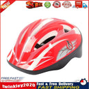 Childrens Riding Helmet Anti Drop Cartoon Sports Bicycle Helmet (Red) Newly