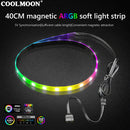 COOLMOON CM-LS40 5V ARGB PC Case LED Light Bar SATA 3PIN Lamps+Controller Newly