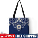 CalligraPrinted Shoulder Shopping Bag Casual Large Tote Handbag (40*40cm)J6
