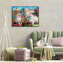 Playing Kitten 5D DIY Diamond Painting Kits Full Square Drill Wall Decor Crafts
