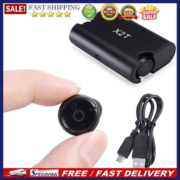 X2T Mini Wireless Bluetooth-compatible headset  binaural movement 4.2  black