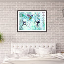 5D DIY Full Round Diamond Painting Colorful Birds Cross Stitch  Embroidery Ki