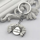 Locket Key Chain Sunflower Keychain You Are My Sunshine Car Keyring Pendant