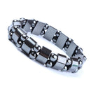 Punk Black Hematite Bracelet Men Women Healthy Bracelets Handchain Jewelry