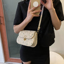 Lace Flower Shoulder Crossbody Bag Straw Beach Messenger Woven Purse Handbags