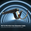 15cm Riser Adapter M.2 M Key NVME to PCI Express 3.0 16X Extension Cable