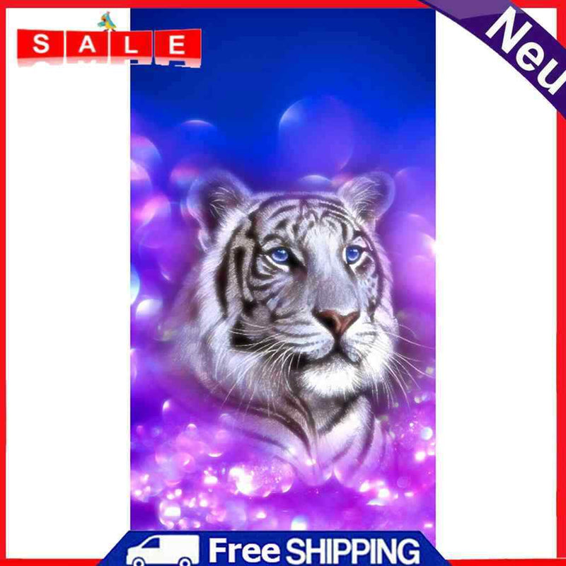 White Tiger Oil Paint By Numbers DIY Handpainted on Canvas Home Decoration Gifts