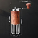 Manual Coffee Grinder Coffee Bean Mill Adjustable Knob Setting Stainless Steel