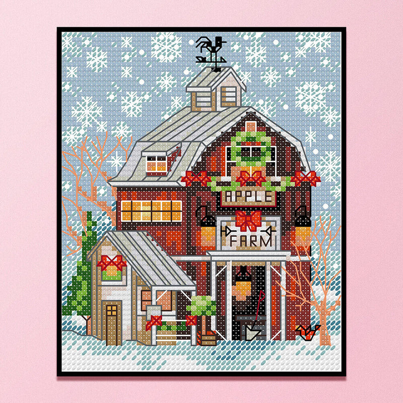 Full Embroidery 14CT DIY Landscapes Counted Cross Stitch Kit Art (FA112) Newly