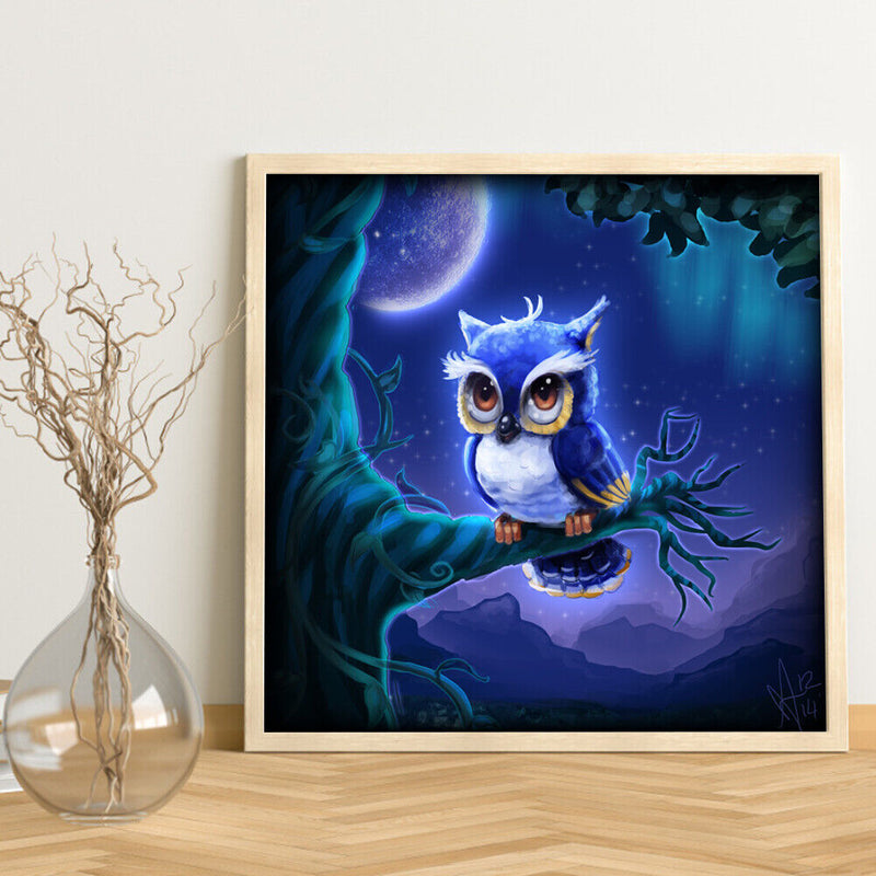 5D Diamond Painting DIY Owl Full Round Drill Rhinestone Kit