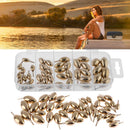 42pcs 1.8g 3.5g 5g 7g 10g Oval Copper Boards Weights Fishing Accessories
