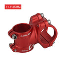 Aluminum Alloy MTB Stem Short Stem for Mountain Bike (Red 31.8mm 35mm) Newly