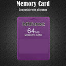 FMCB 1.966 Memory Card for Sony PS2 64MB Free McBoot Console Card (Purple)
